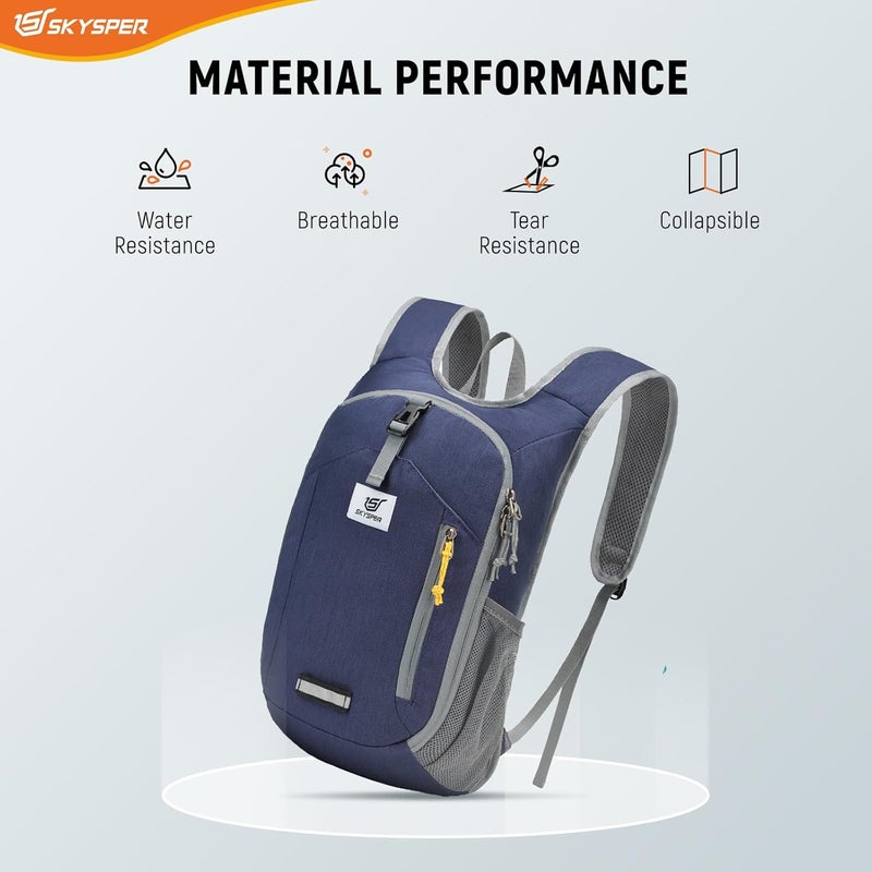 SKYSPER Small Hiking Backpack 10L Foldable Daypack Packable Lightweight Hiking Daypack Travel Day Pack for Women Men - Image 4